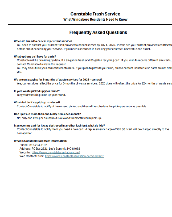 Trash FAQ Page 2